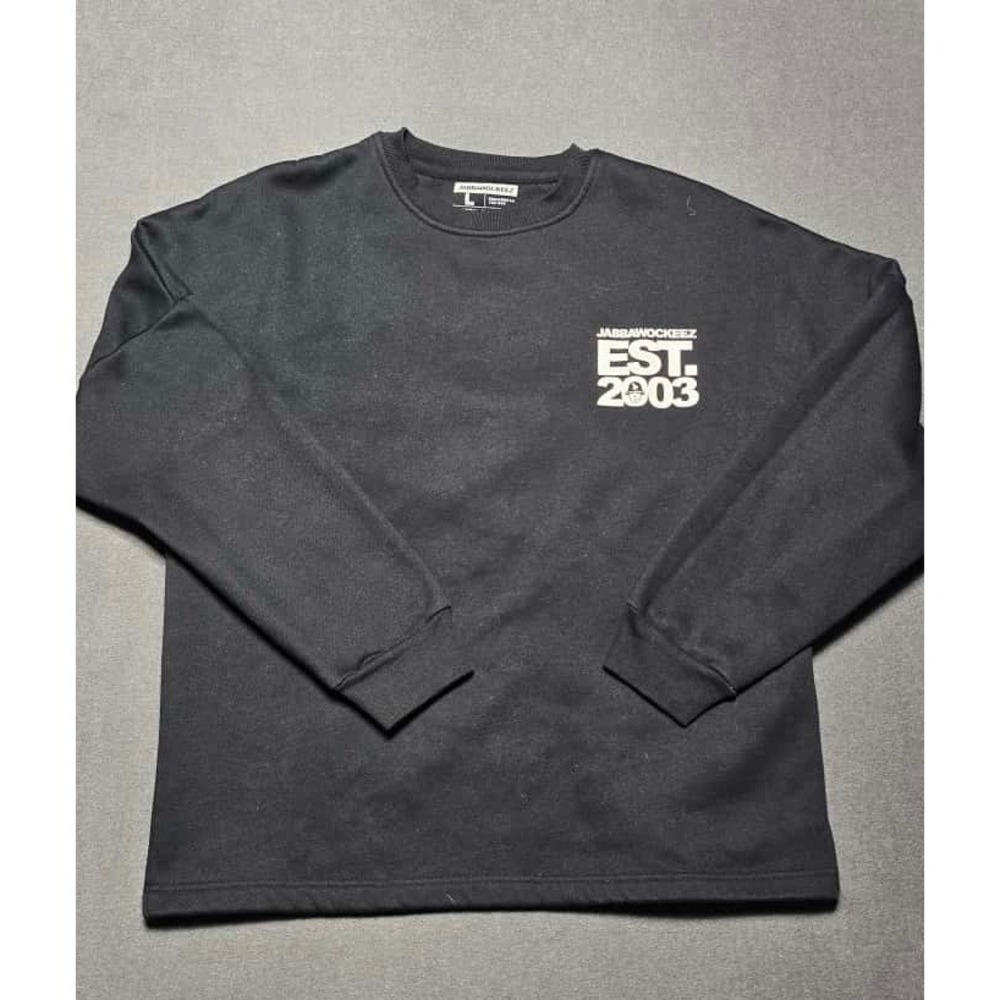 Jabbawockeez Crewneck Long Sleeve Sweatshirt Jacket Black Size L Dance Crew rare